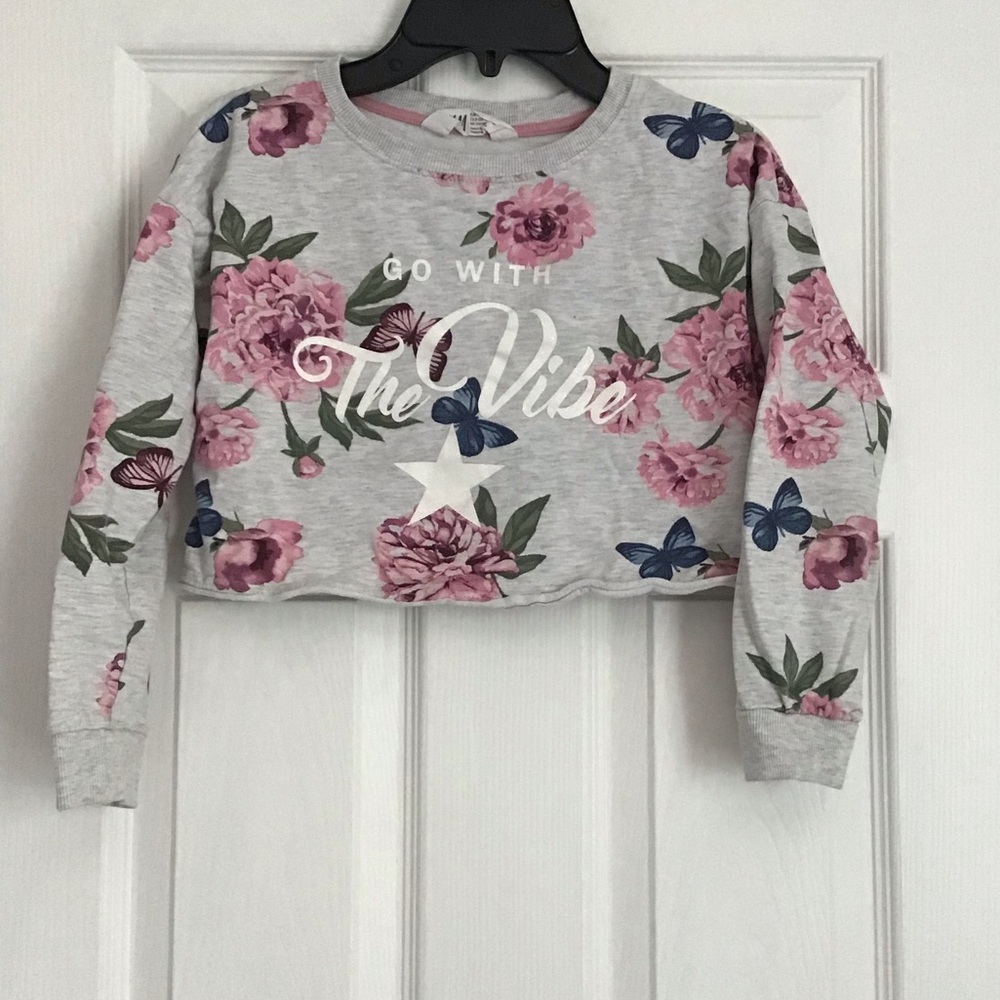 Warm H&M kids crop top size 8-10